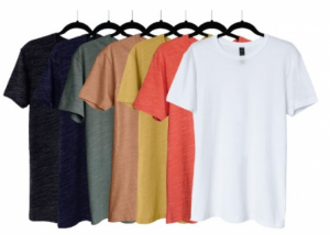 PLAYERA SLUB CUELLO REDONDO CABALLERO COLORES 94/6 ALGODÓN/POLIESTER  S-M-L-XL